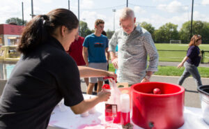 parent getting a slushie