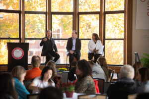 a panel conversation