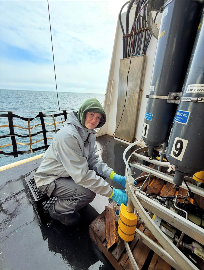 Ella Christie on the CCGS Sir Wilfred Laurier