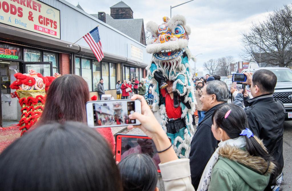Chinese community celebrating